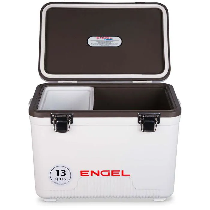 13 Quart Drybox / Cooler: White