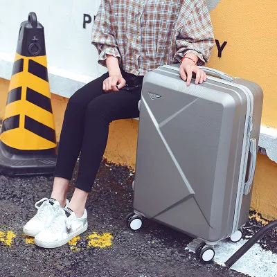 14 26Inches Light Abs Hardside Travel Luggage Set For Male And Female,Pink/Purple/Red