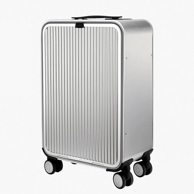 20"24"Inch 100% Aluminum Alloy Business Travel Malas De Viagem Com Rodinhas Tsa Lock Cabin