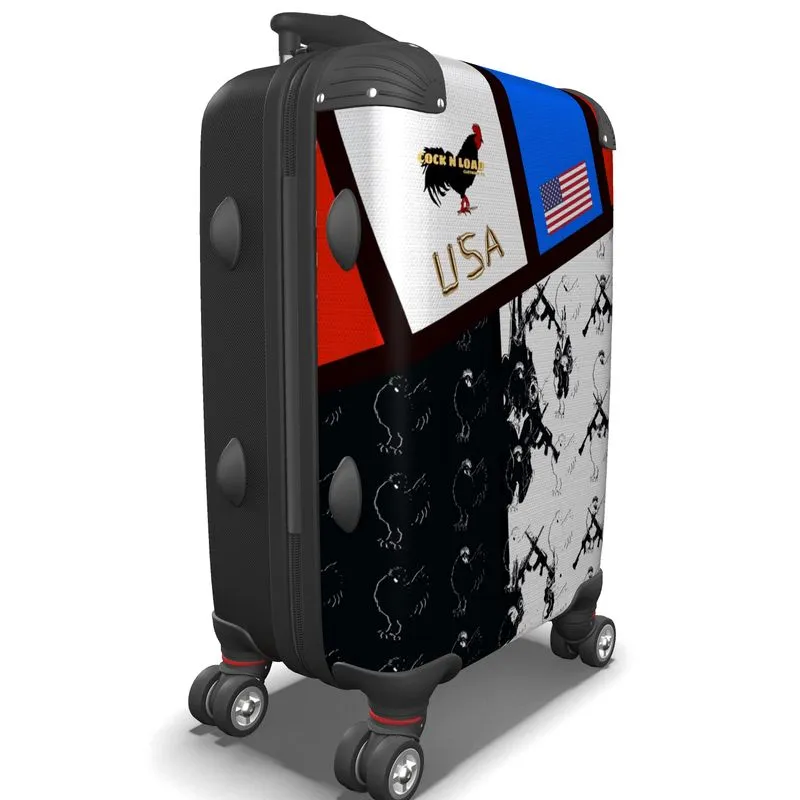 #448 cocknload Designer Suitcase