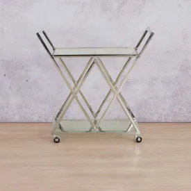 Abacus Bar Cart - Silver