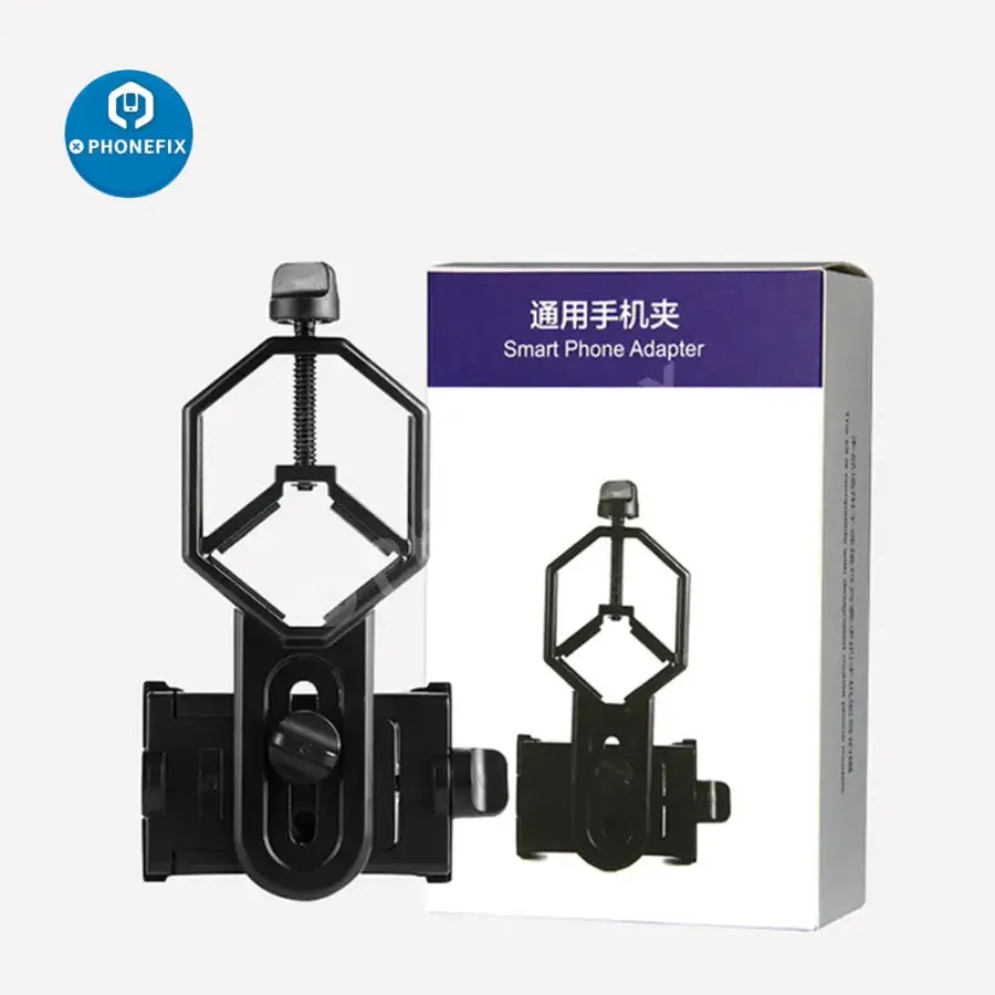 Adjustable Phone Adapter Mount Microscope Clip Bracket Stand Holder