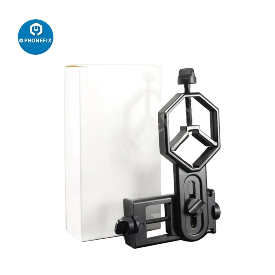 Adjustable Phone Adapter Mount Microscope Clip Bracket Stand Holder