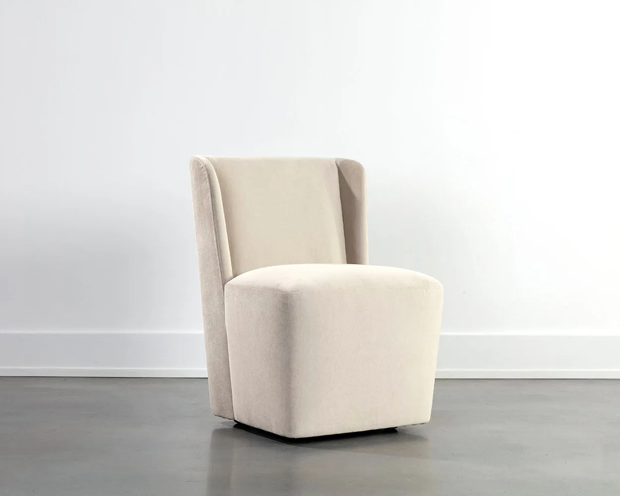 Amita Wheeled Dining Chair