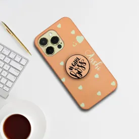 Be Loved Heart Phone Case Cover Color Peach For Redmi/Xiaomi
