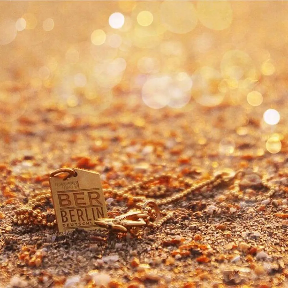Berlin Germany BER Luggage Tag Charm Solid Gold