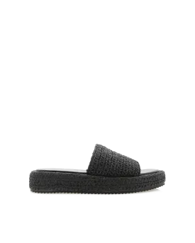 BERNADETTE - BLACK RAFFIA