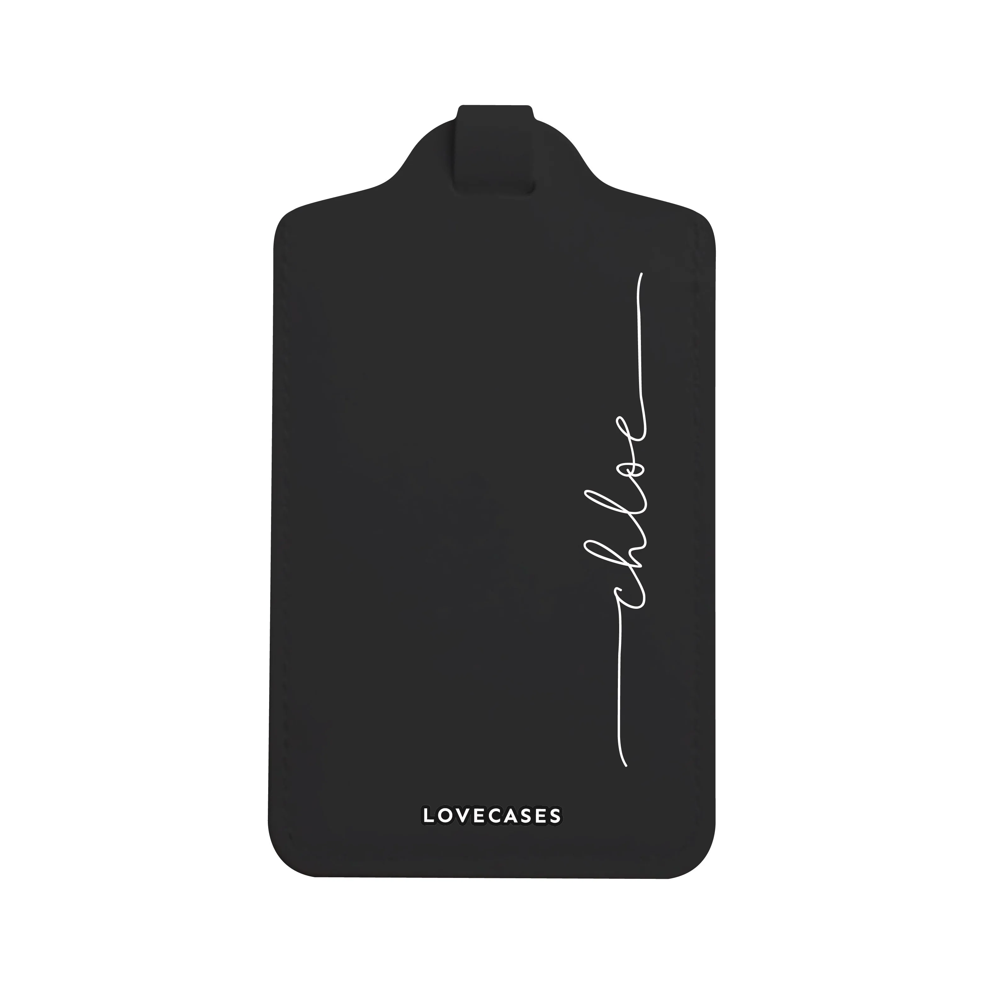Black Personalised Initials Passport Cover   Luggage Tag Bundle