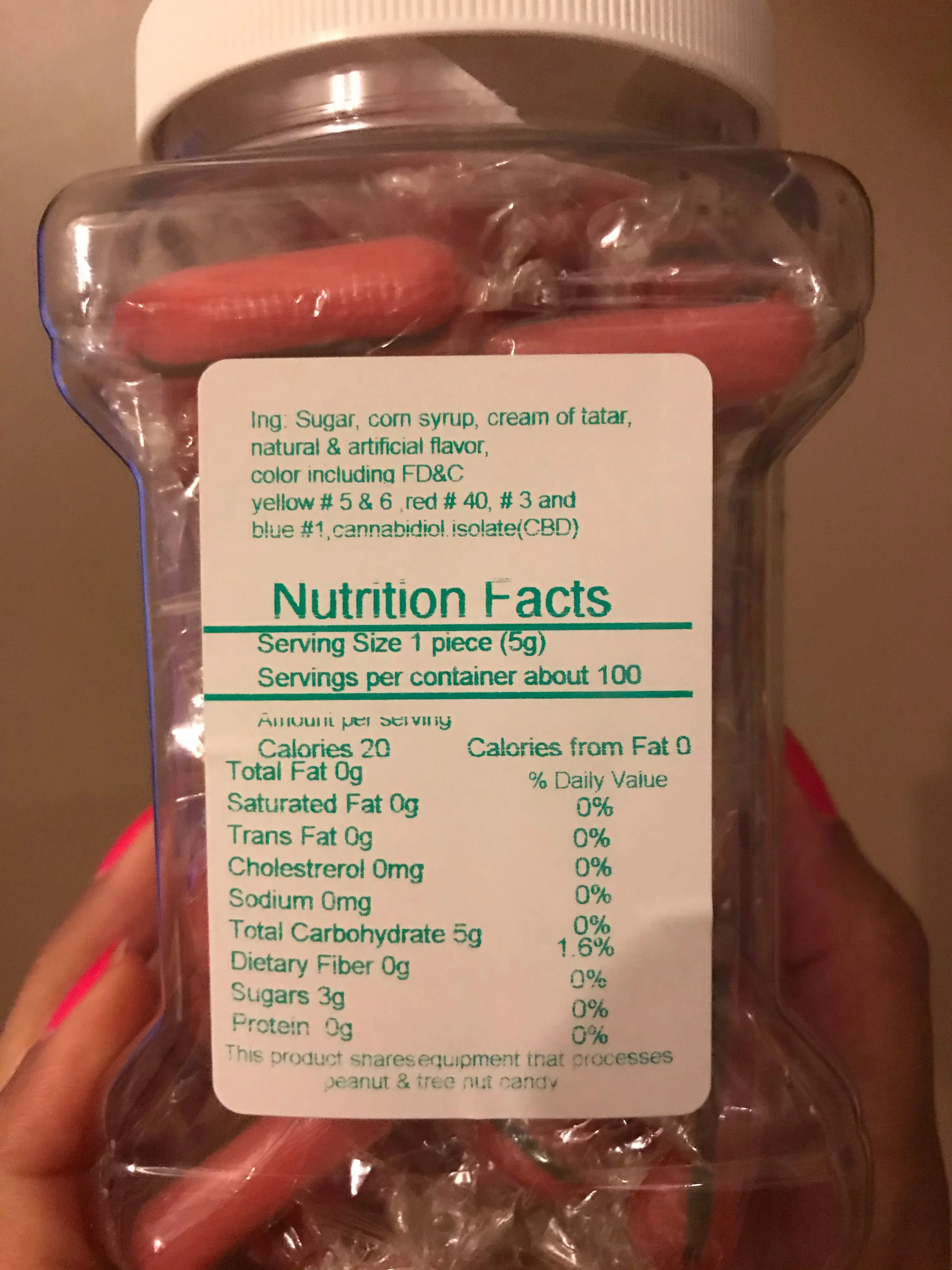 Blanton CBD hard candy 15mg