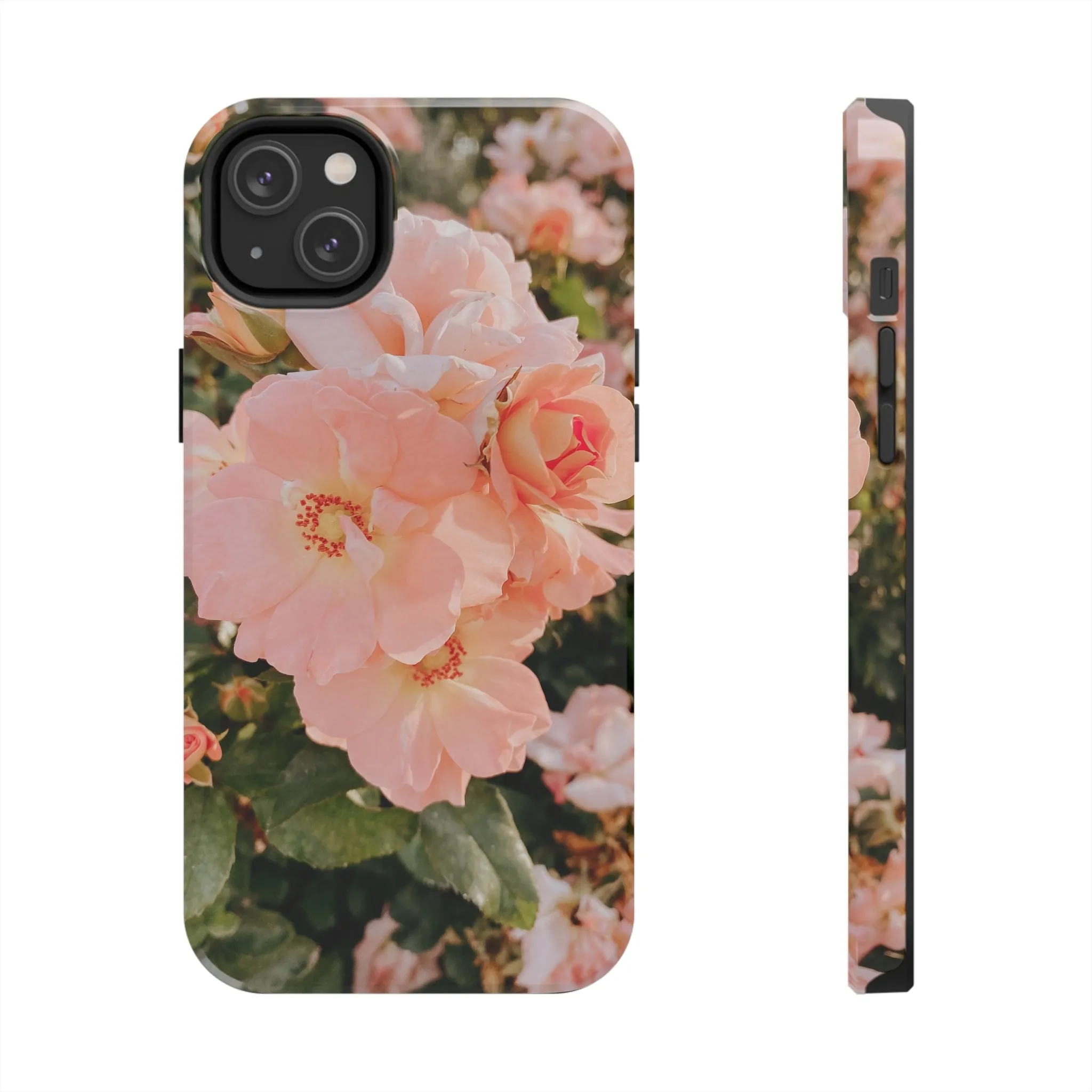 Blush Hollyhocks - iPhone Tough Cases