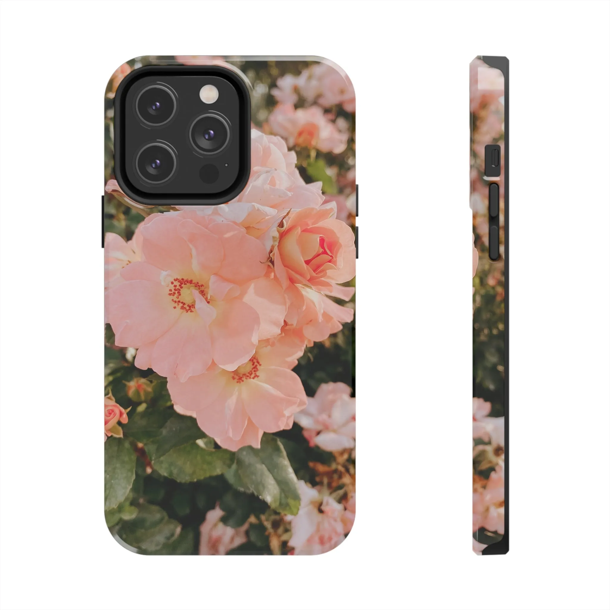 Blush Hollyhocks - iPhone Tough Cases