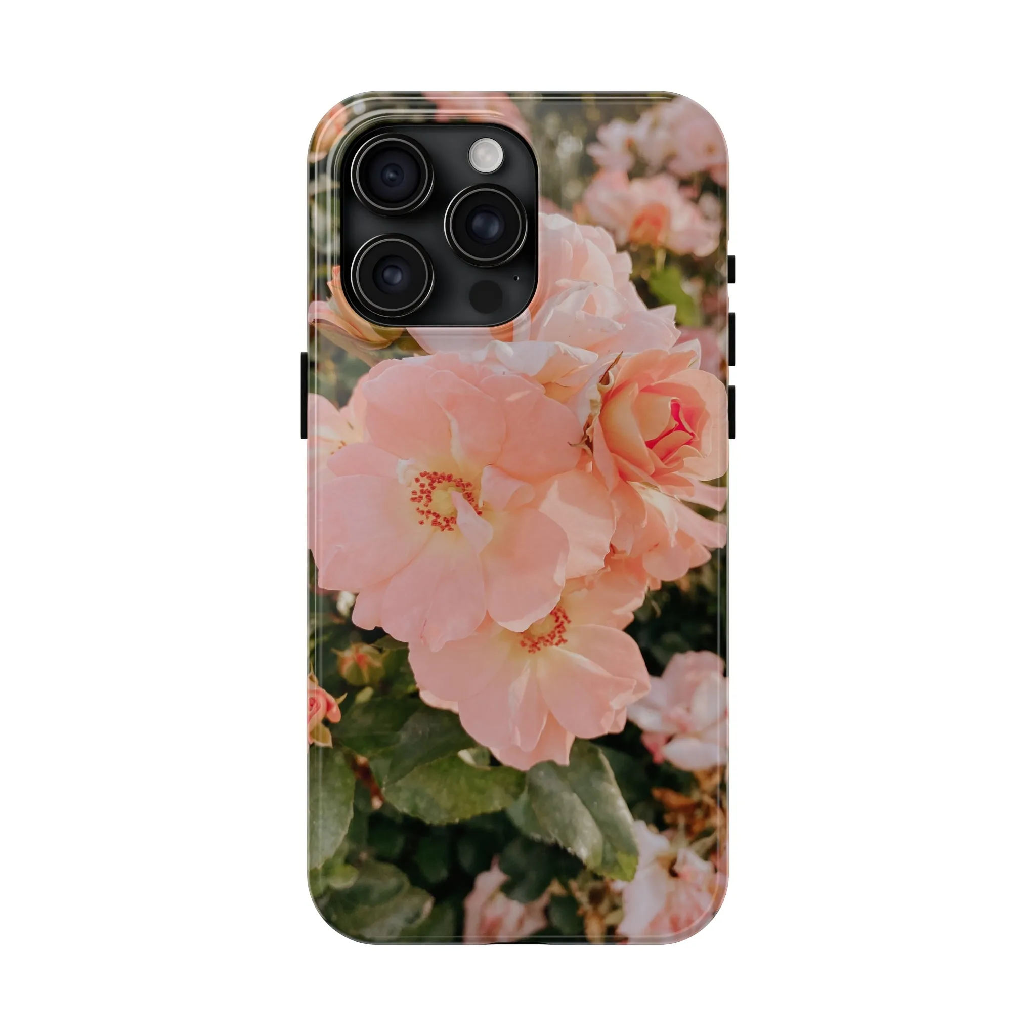 Blush Hollyhocks - iPhone Tough Cases