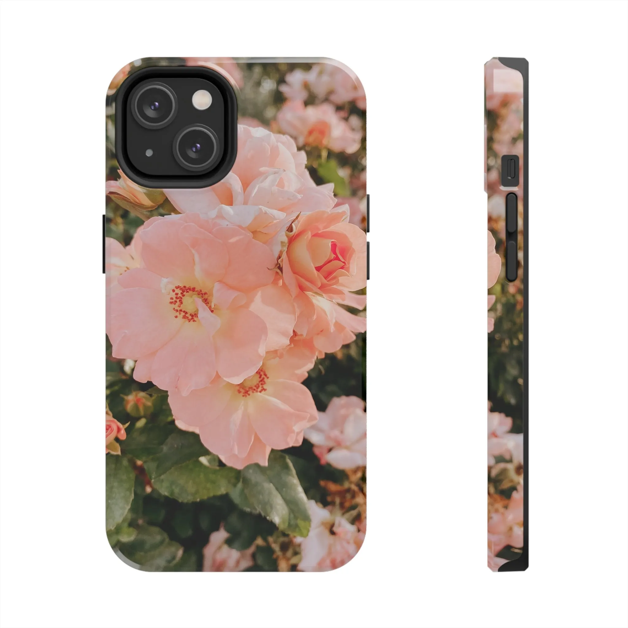 Blush Hollyhocks - iPhone Tough Cases