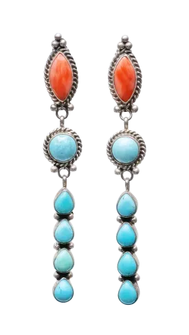 Campitos Turquoise & Spiny Oyster Shell Earrings | Ella Linkin