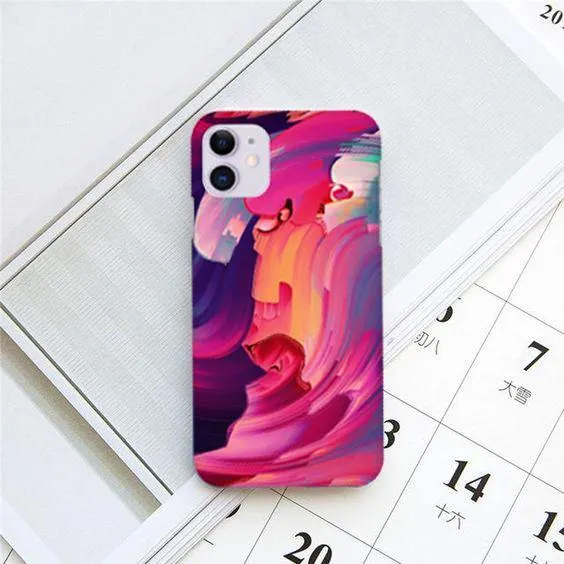 Canvas Print Slim Phone Case Cover Cover Pink For Redmi/Xiaomi