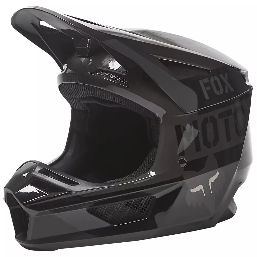Casco para Hombre FOX V2 V2 NOBYL BLACK HELMET 001