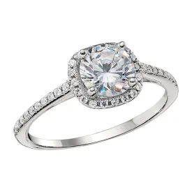 Classic Petite Halo Engagement Rings