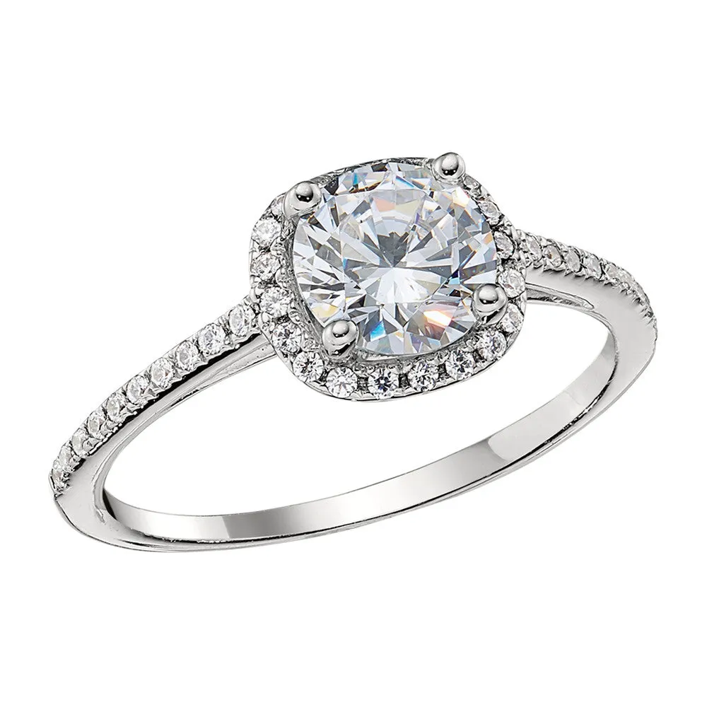 Classic Petite Halo Engagement Rings
