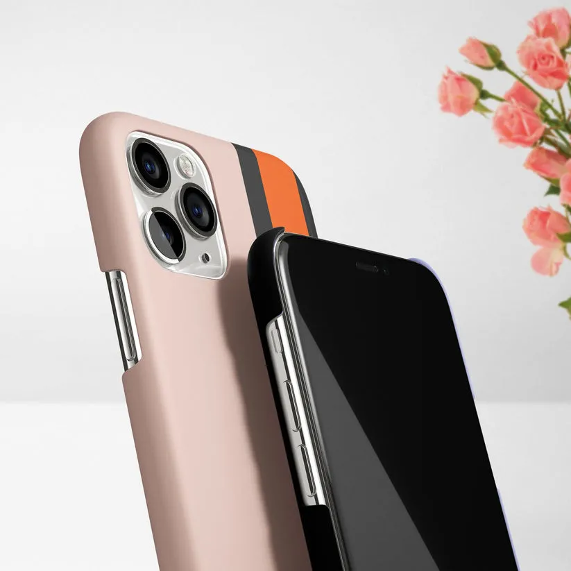 Colorfull Strip Customize Name Printed Matte Phone Case Cover For iPhone Color Green For iPhone