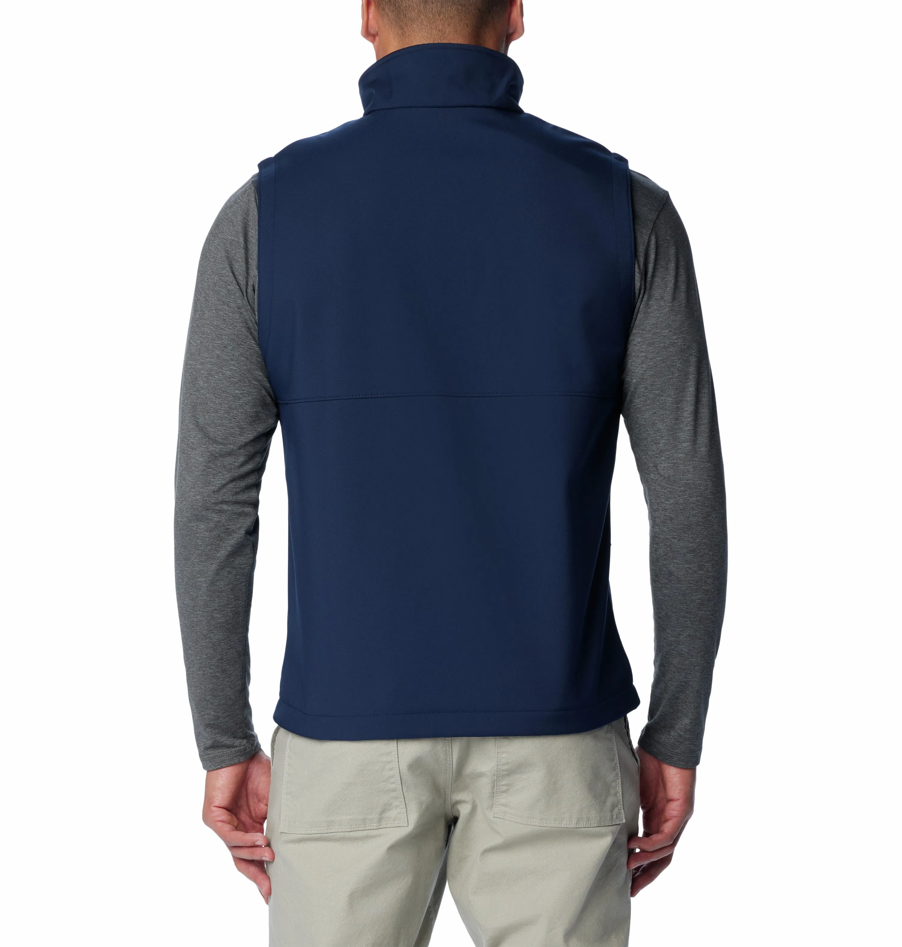 Columbia Mens Ascender Multi Pocket Softshell Bodywarmer Vest-NAVY