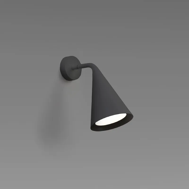 Conical Short Angled Arm Wall Light