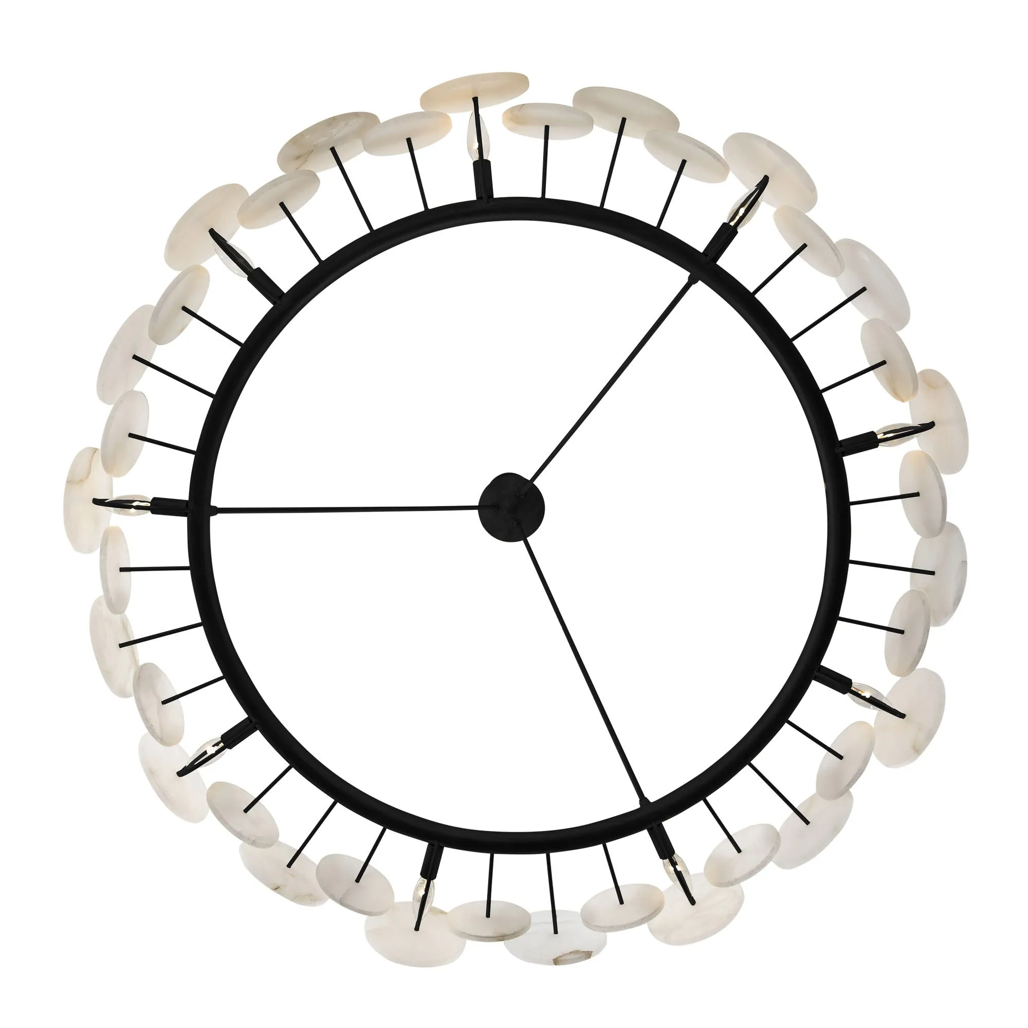 Cosmos 370C09MB 9-Light Chandelier - Matte Black