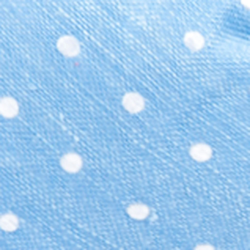 Dotted Dots Light Blue Bow Tie