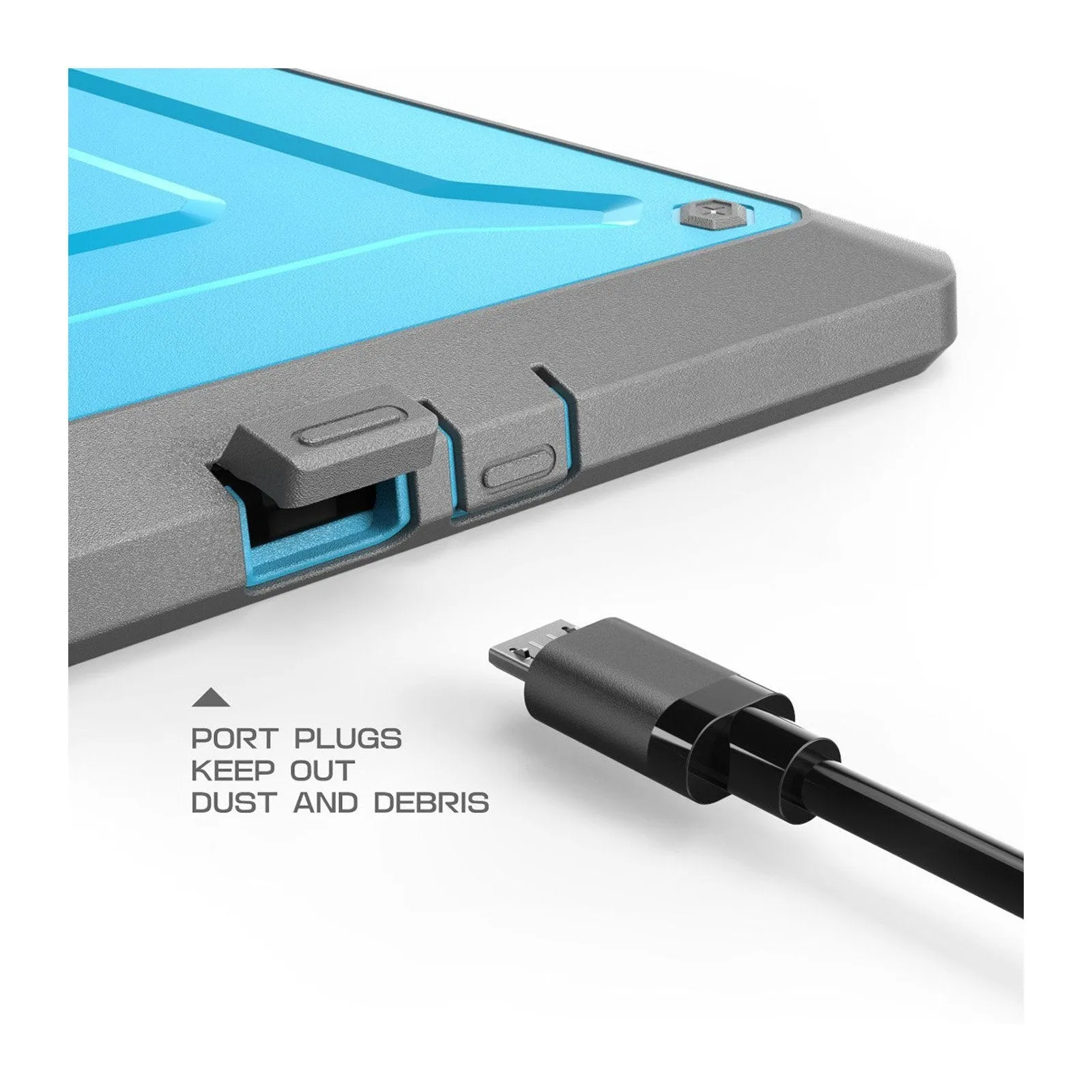 Galaxy Tab A 10.1 inch (2016) Unicorn Beetle Pro Full-Body Protective Case-Blue