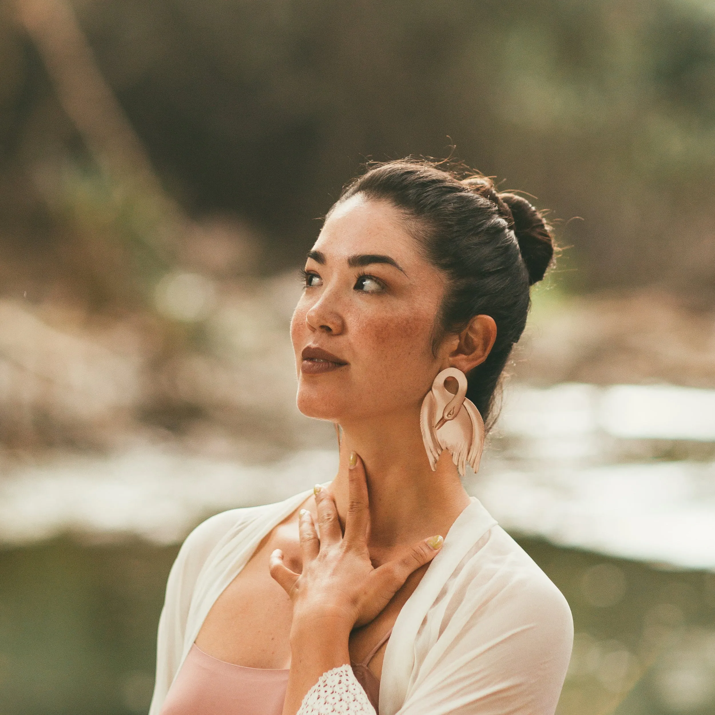 Hansa Swan Earrings