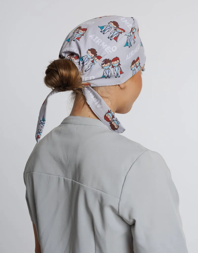 Hero Print Scrub Cap