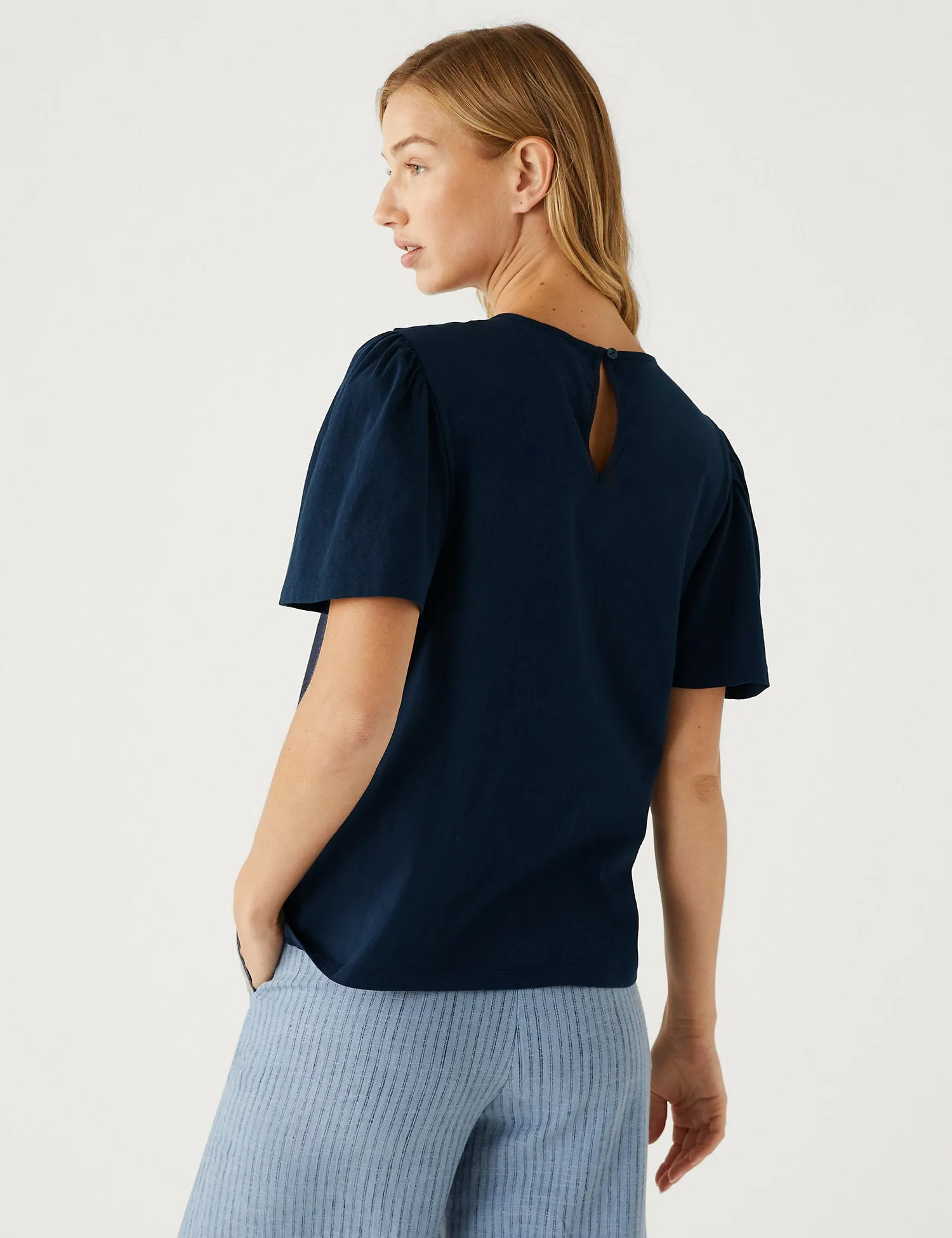 Jersey Embroidered Regular Fit Top
