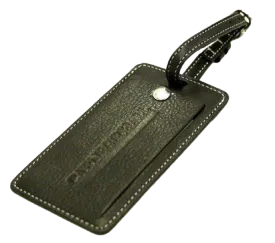 Levenger Leather Luggage Tag | Retro Collection