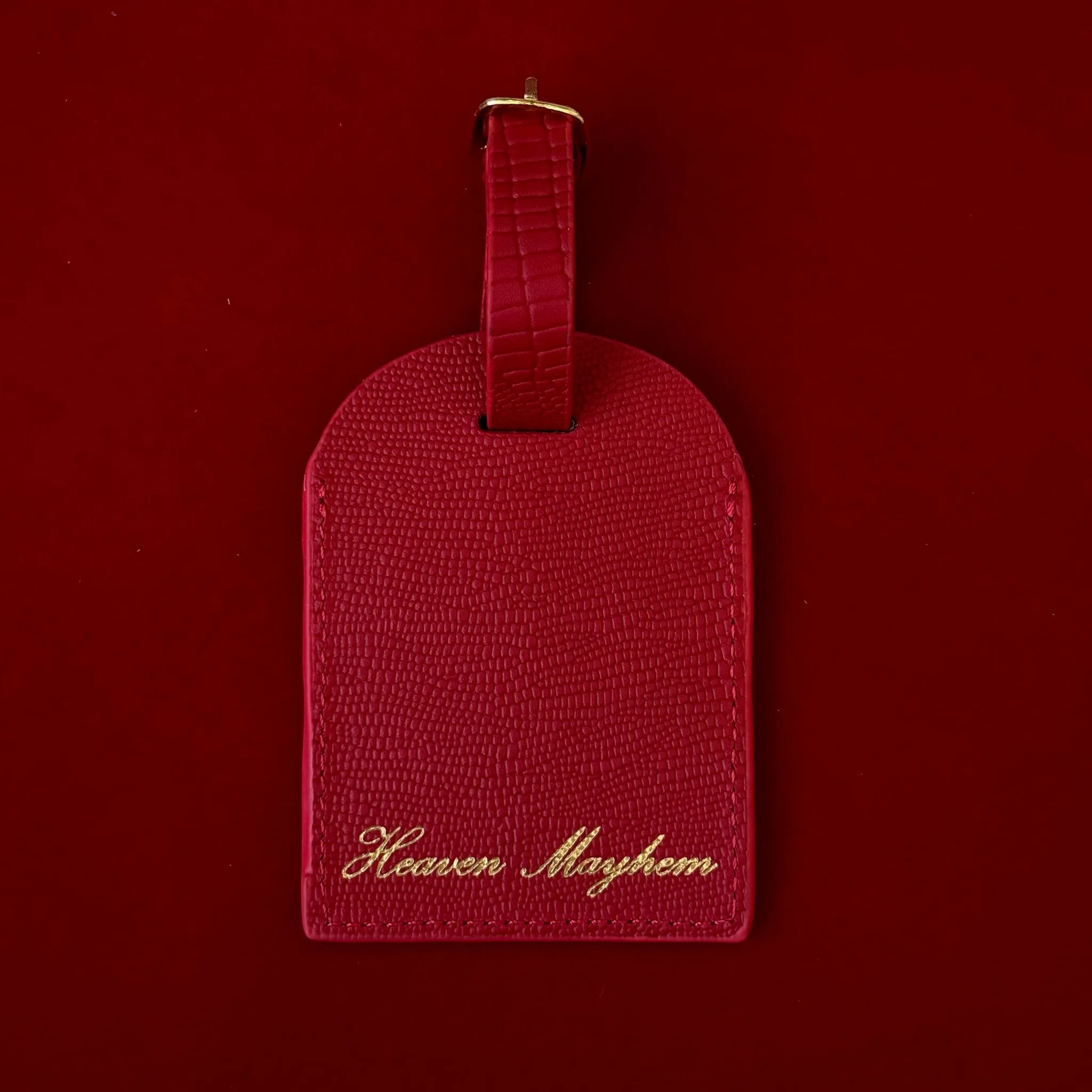 LUGGAGE TAG RED
