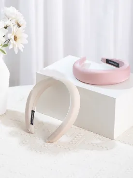 MINISO 4.5cm Broad Hair Band(Creamy White)