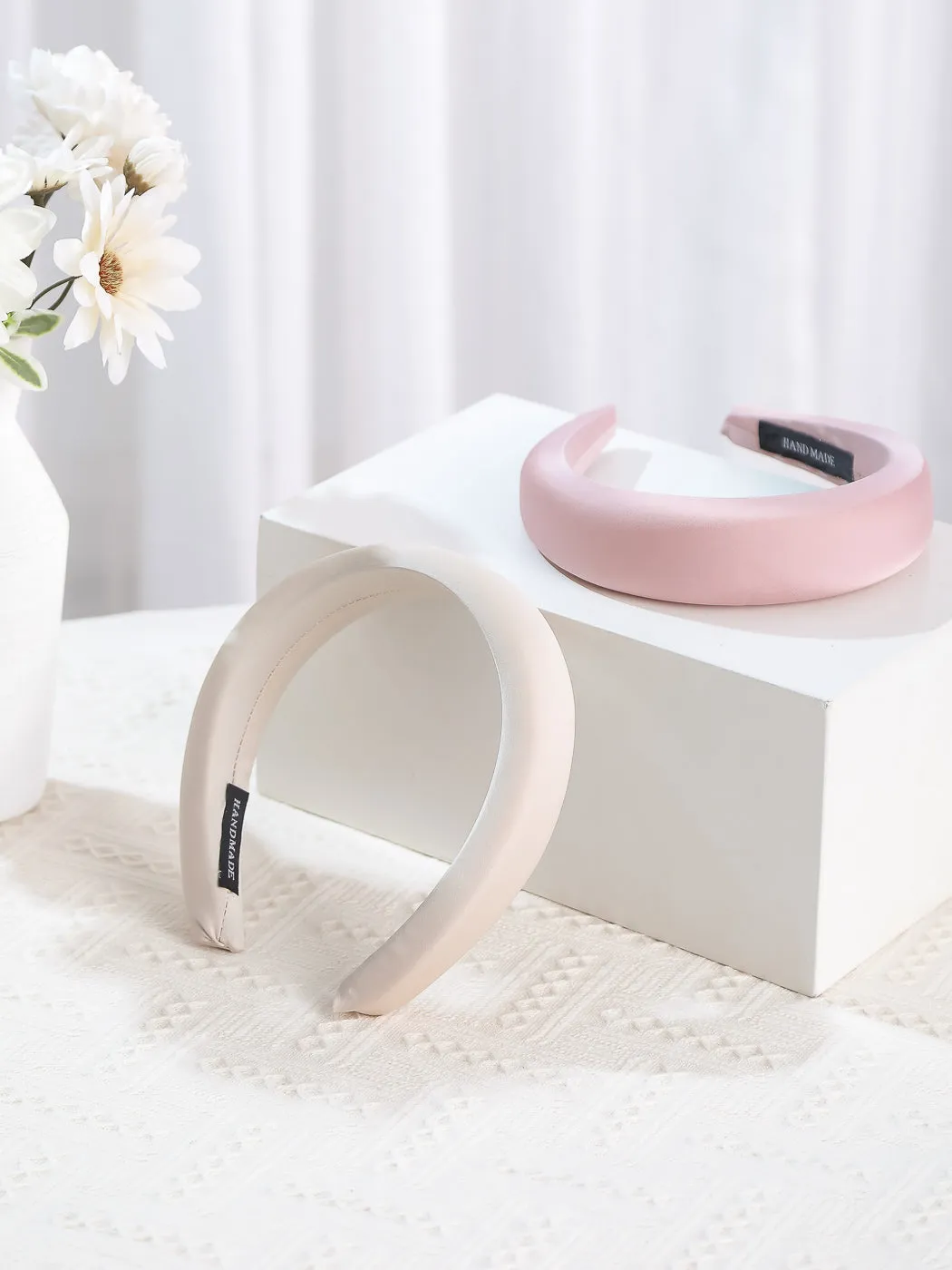 MINISO 4.5cm Broad Hair Band(Creamy White)