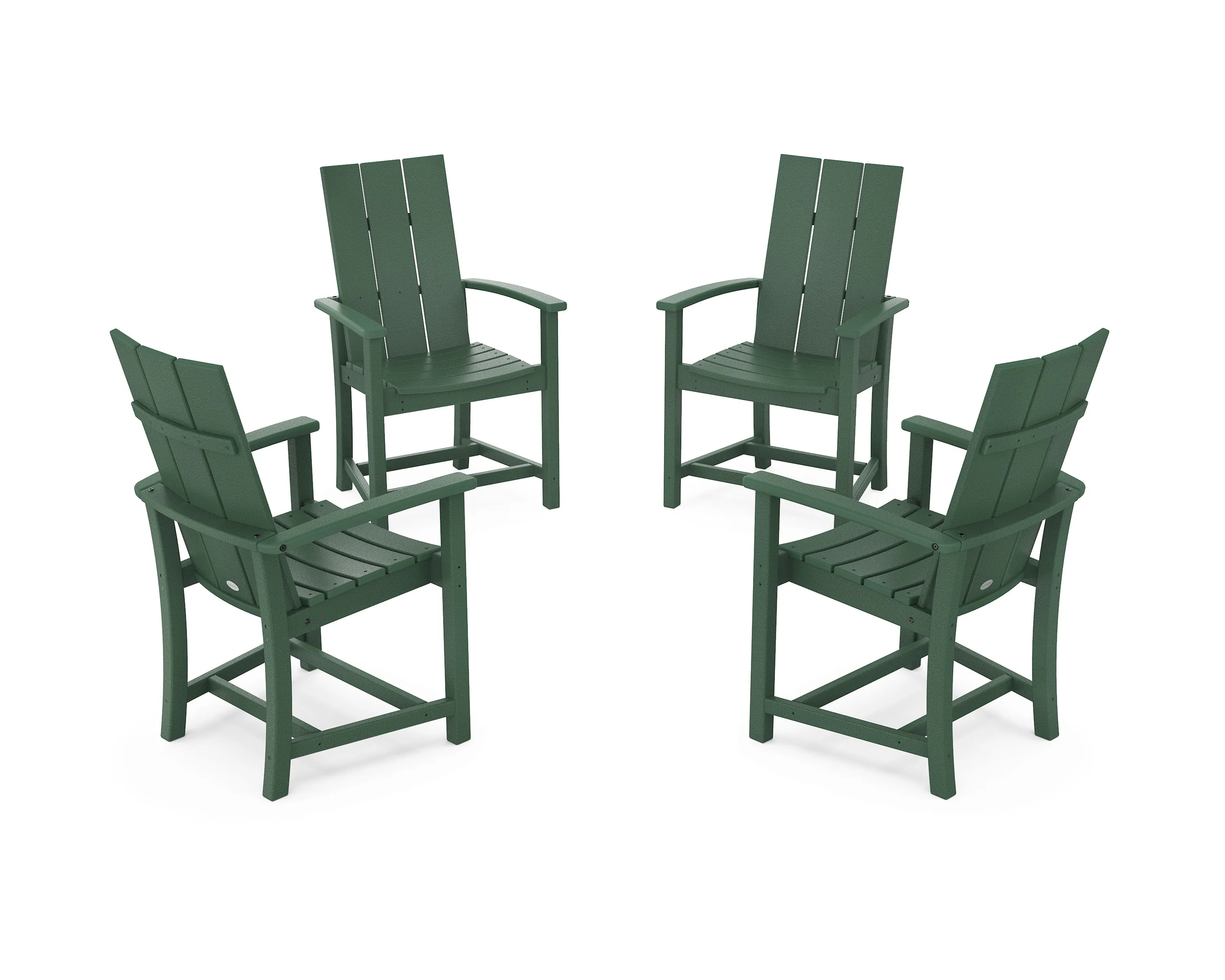 Modern 4-Piece Upright Adirondack Conversation Set
