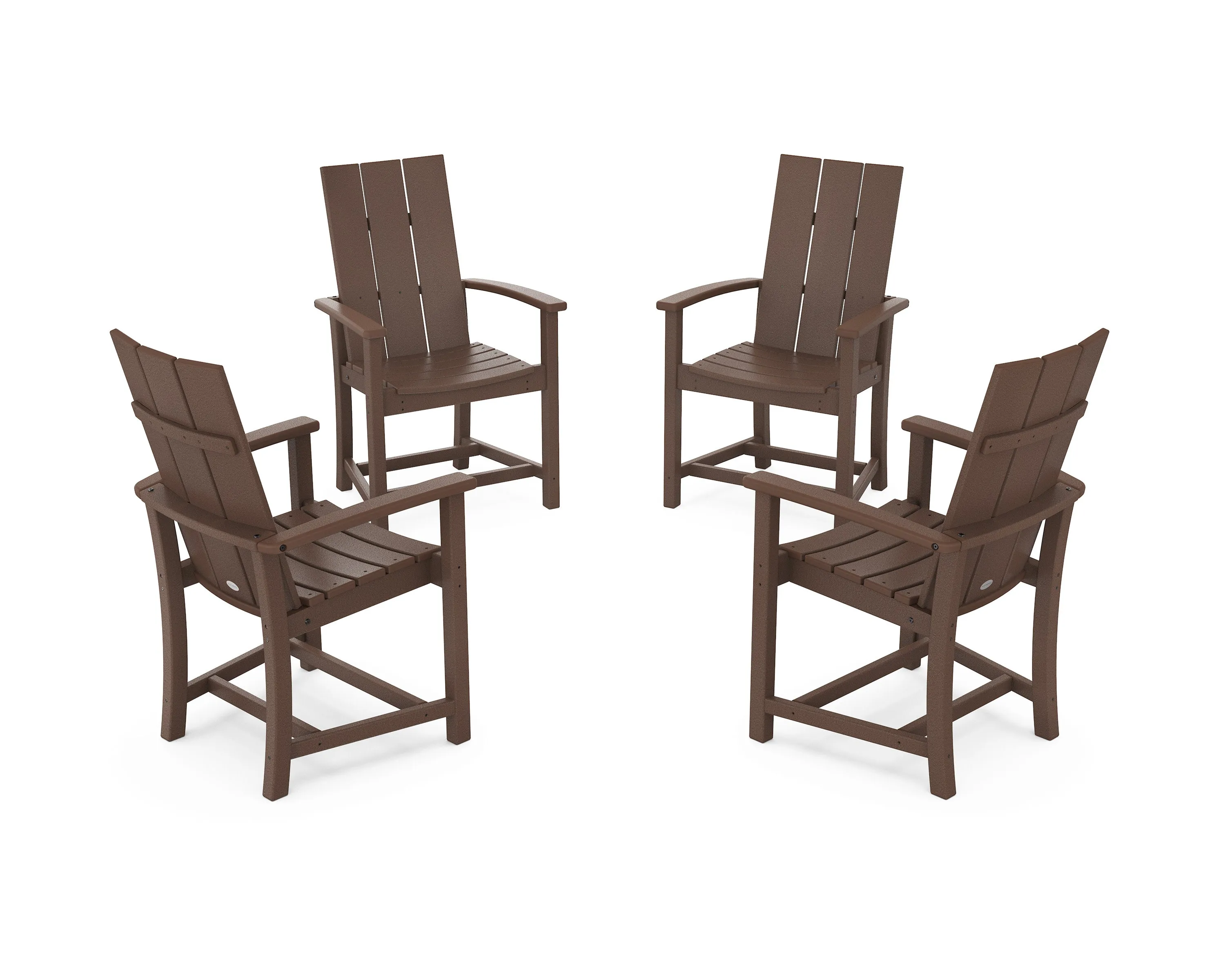 Modern 4-Piece Upright Adirondack Conversation Set