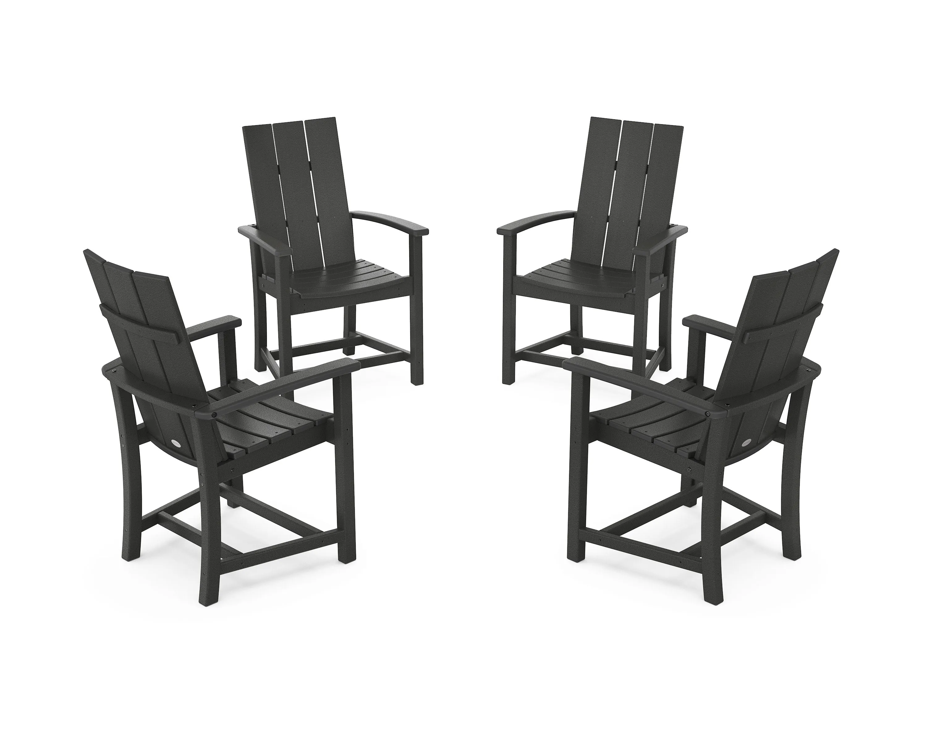 Modern 4-Piece Upright Adirondack Conversation Set