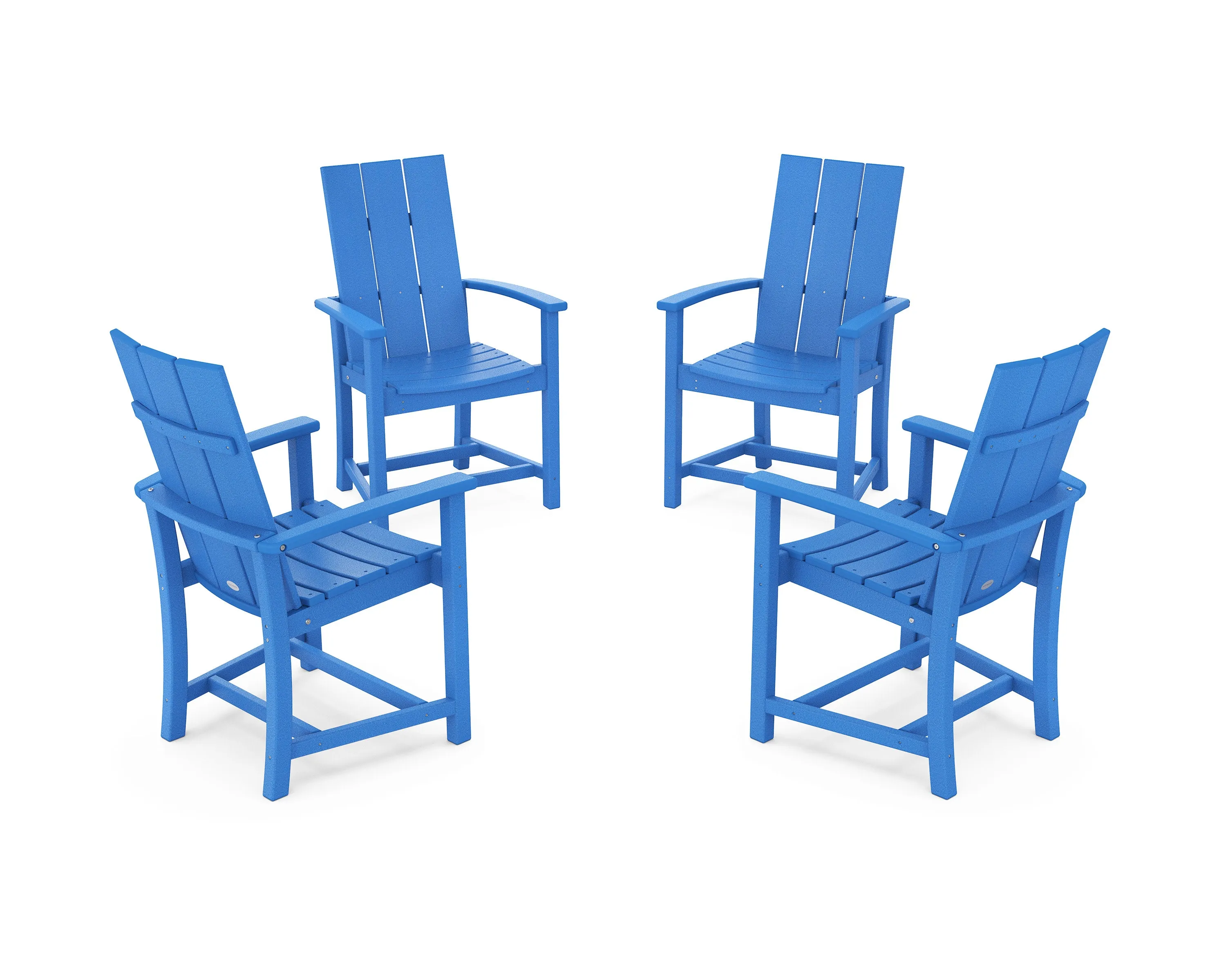 Modern 4-Piece Upright Adirondack Conversation Set