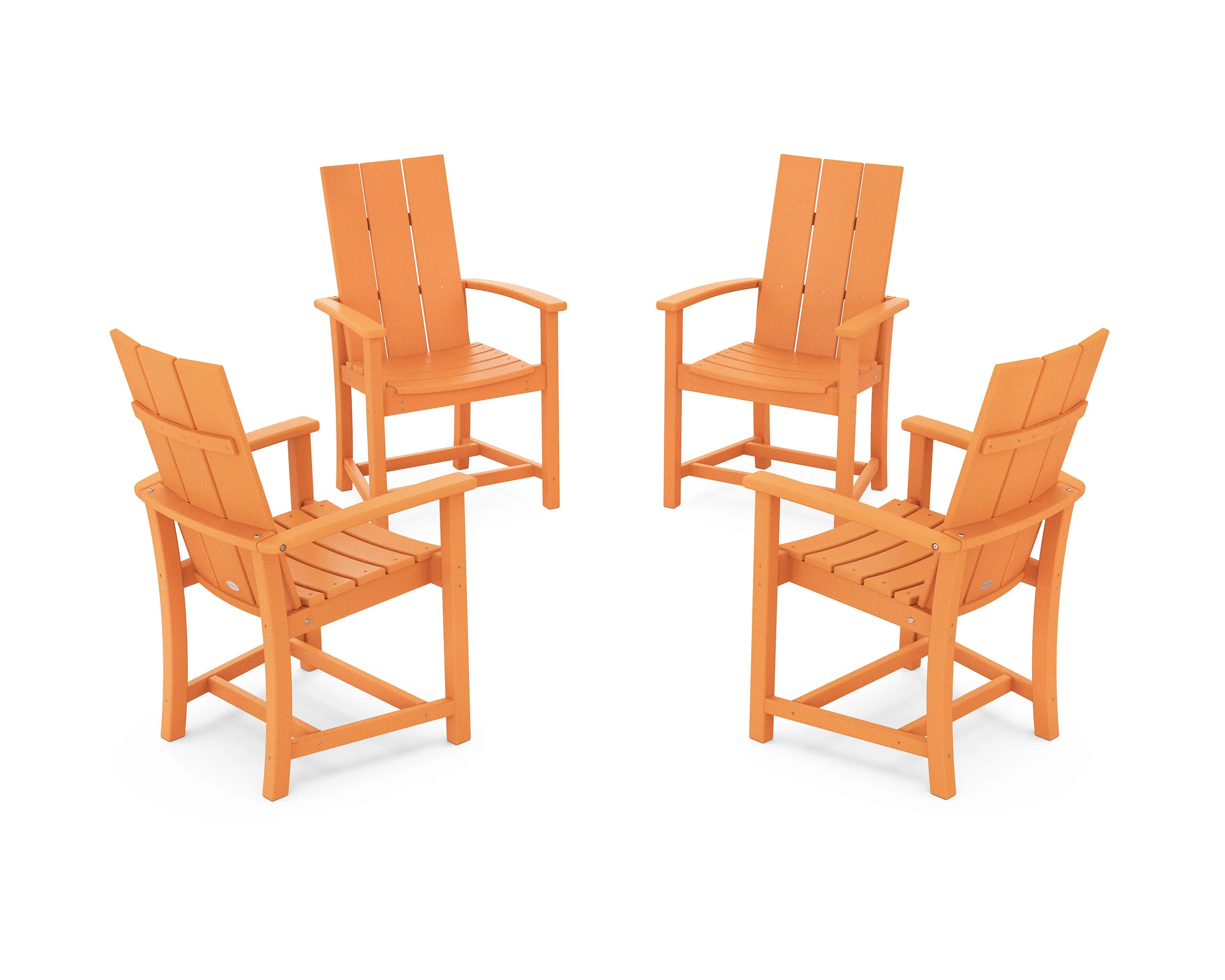 Modern 4-Piece Upright Adirondack Conversation Set
