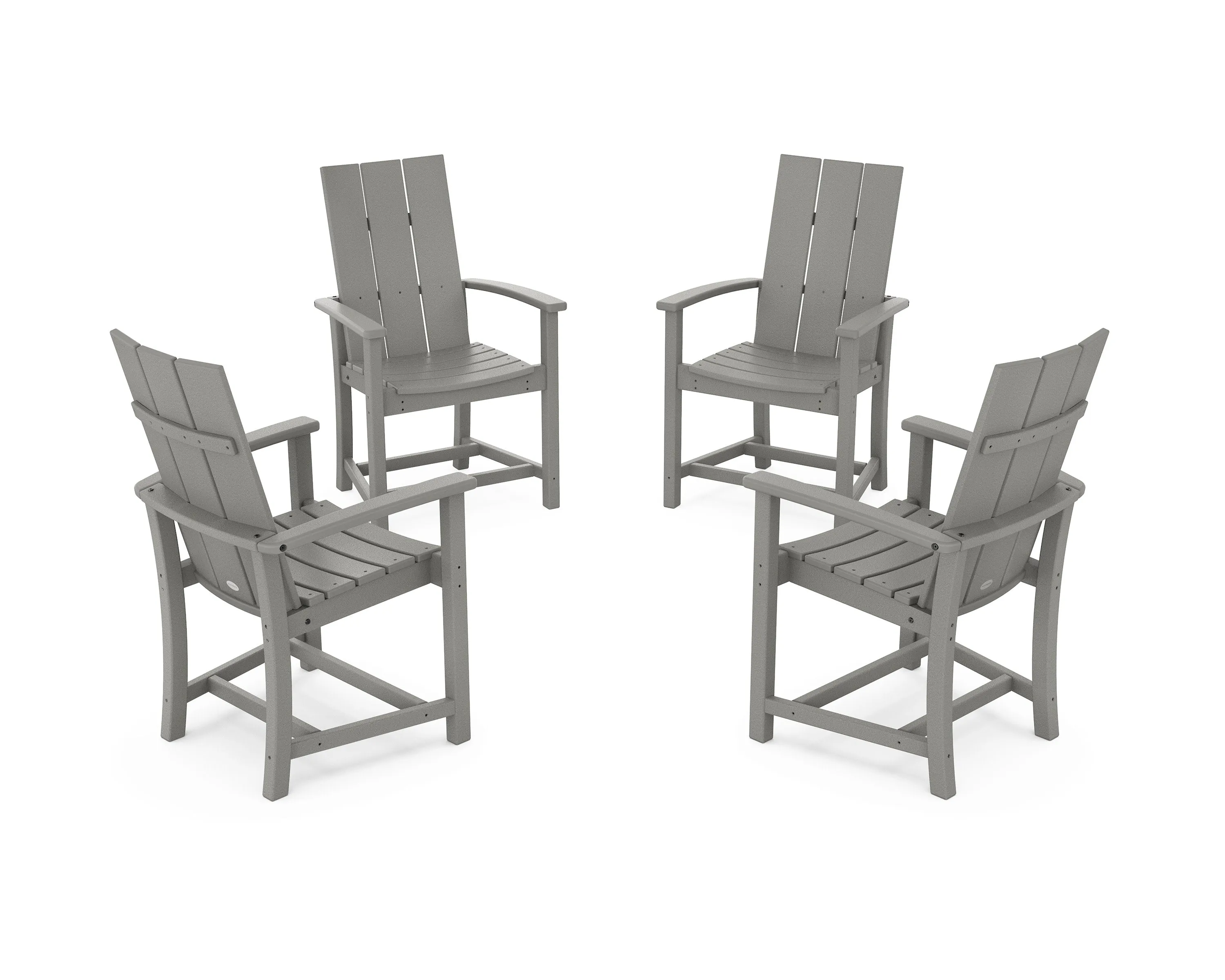 Modern 4-Piece Upright Adirondack Conversation Set
