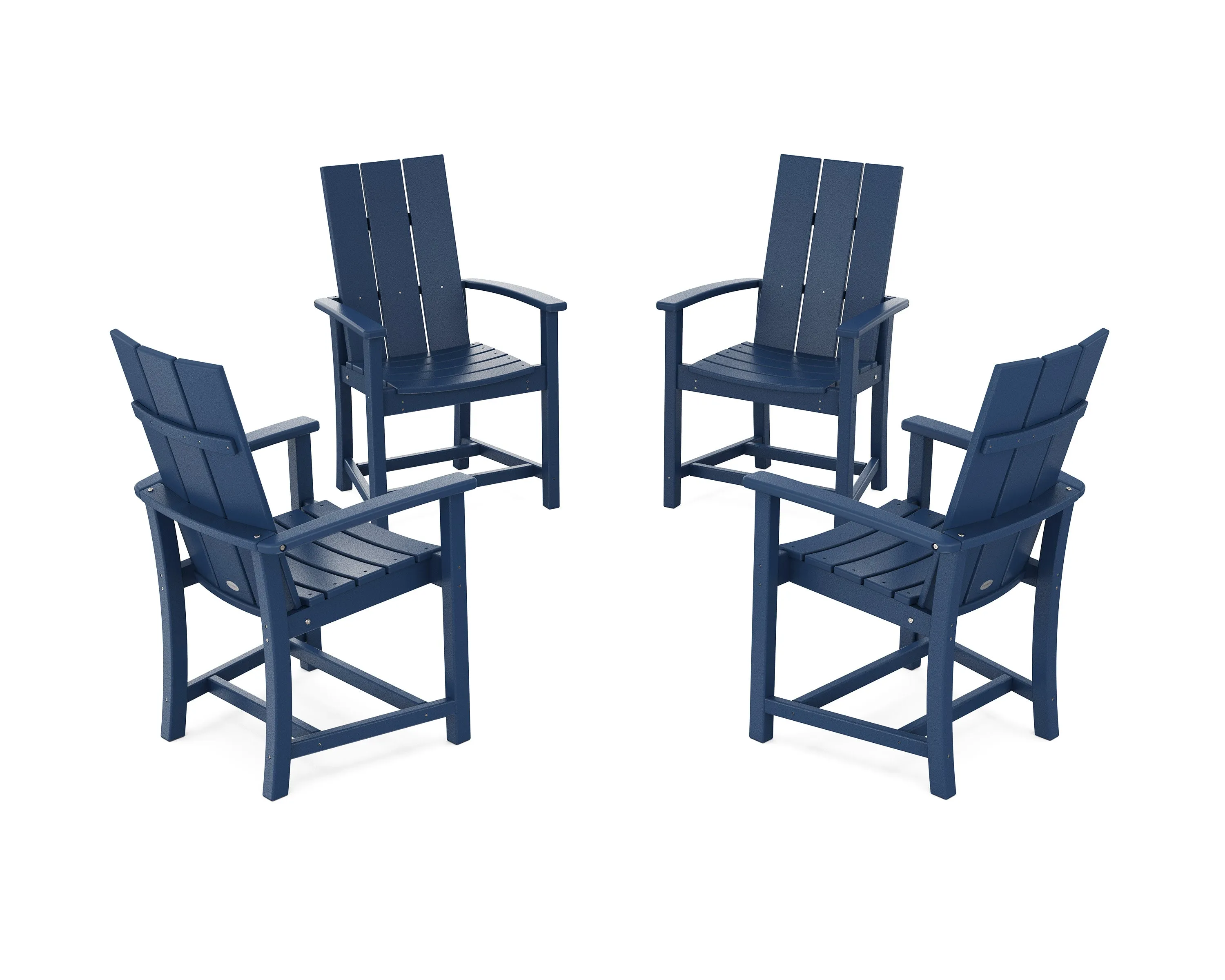 Modern 4-Piece Upright Adirondack Conversation Set