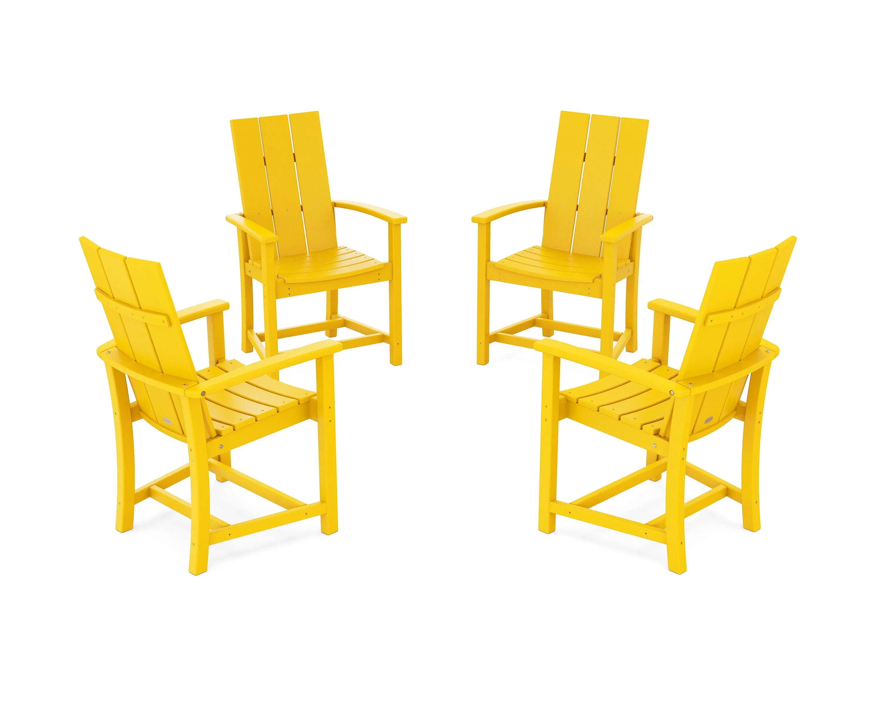 Modern 4-Piece Upright Adirondack Conversation Set