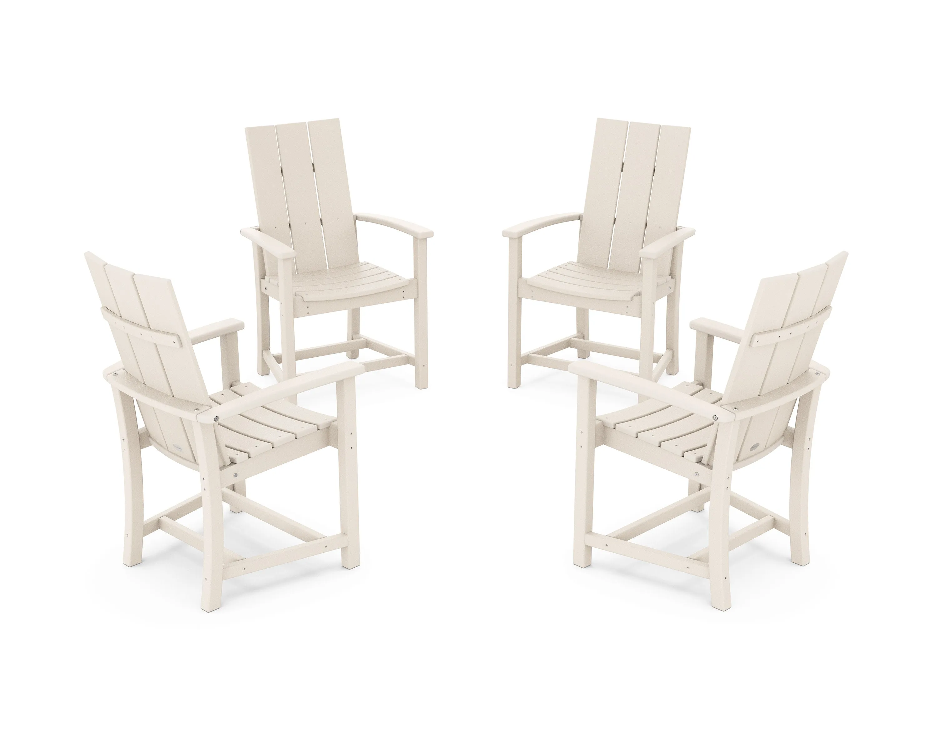 Modern 4-Piece Upright Adirondack Conversation Set