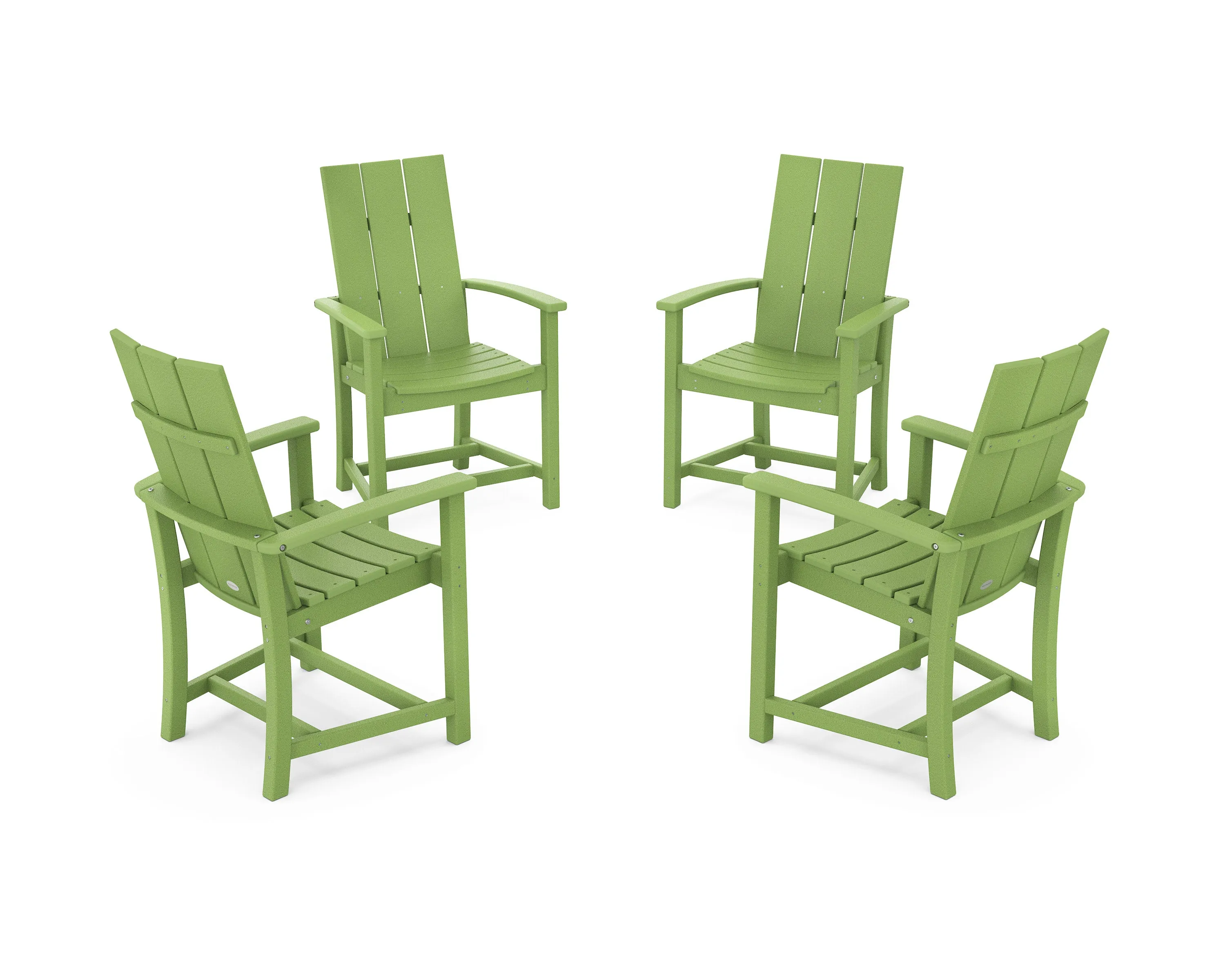 Modern 4-Piece Upright Adirondack Conversation Set