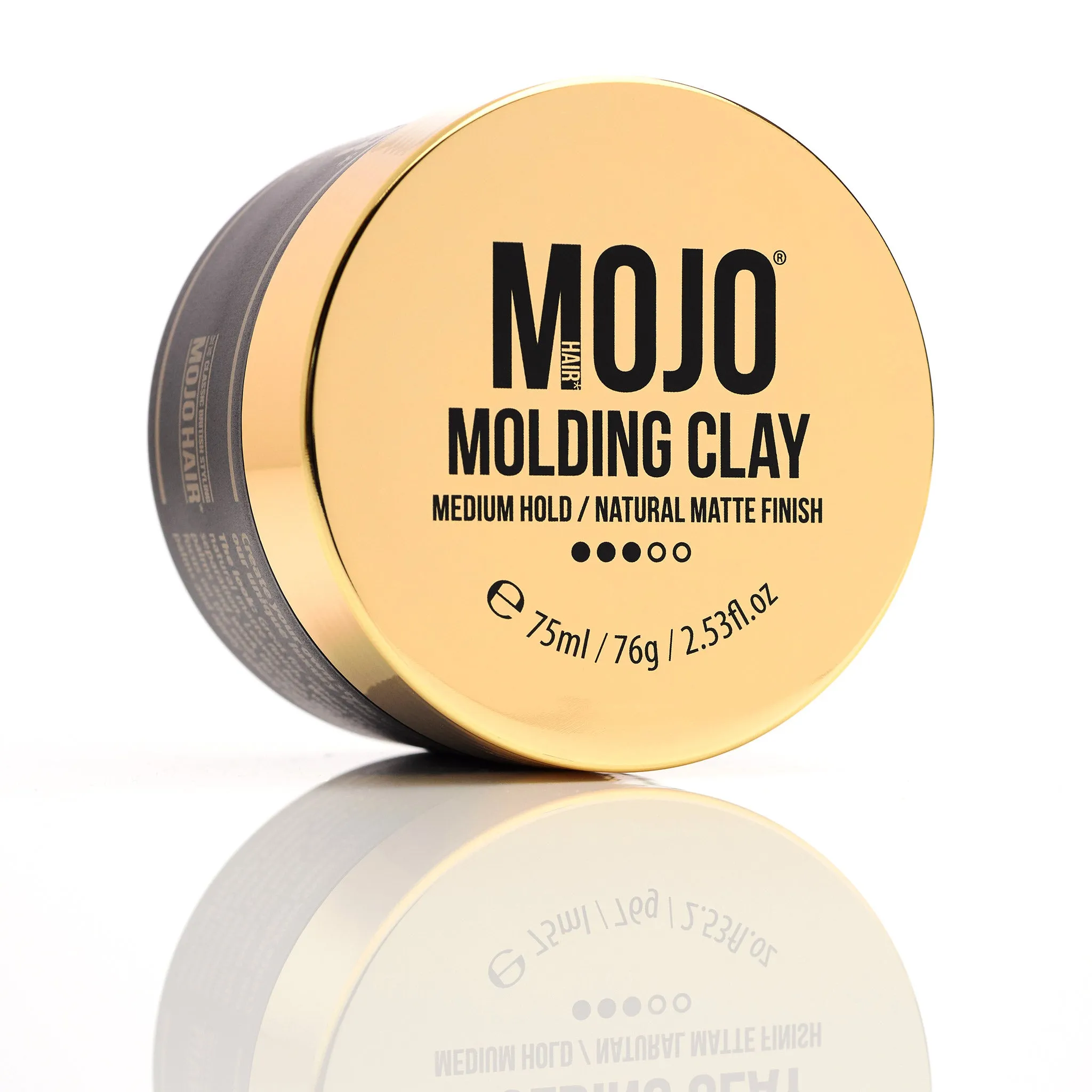 Mojo Hair Molding Clay/Medium Firm Hold/Luxury Fragrance /Washes out Easily (75ml / 76g / 2.53fl.oz)