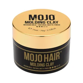 Mojo Hair Molding Clay/Medium Firm Hold/Luxury Fragrance /Washes out Easily (75ml / 76g / 2.53fl.oz)