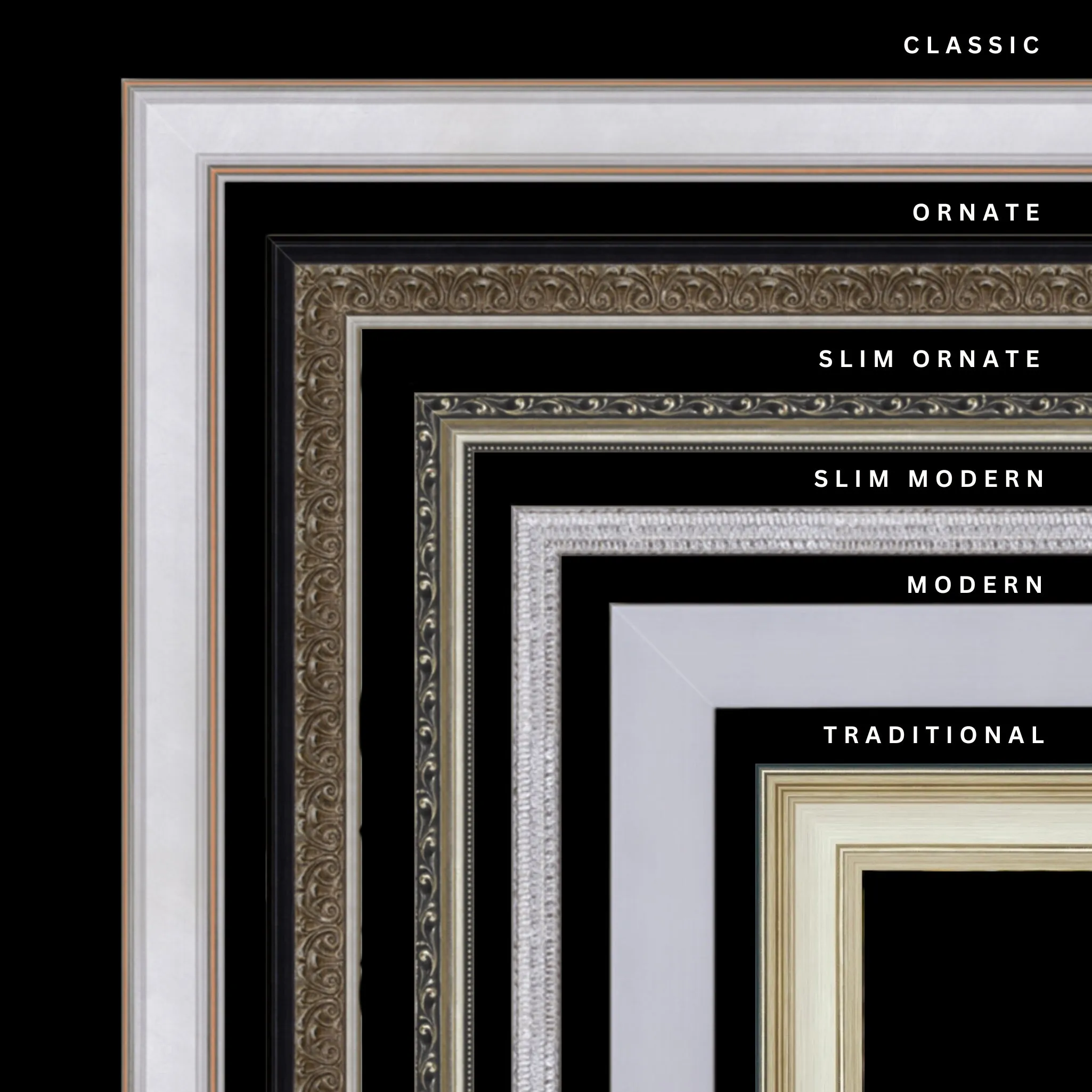 Silver 27x29 Picture Frame Ornate Traditional Classic Antique