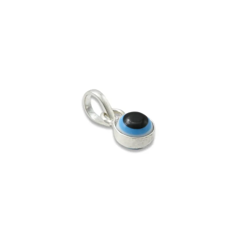 Silver Beautiful Evil Eyes Pendant
