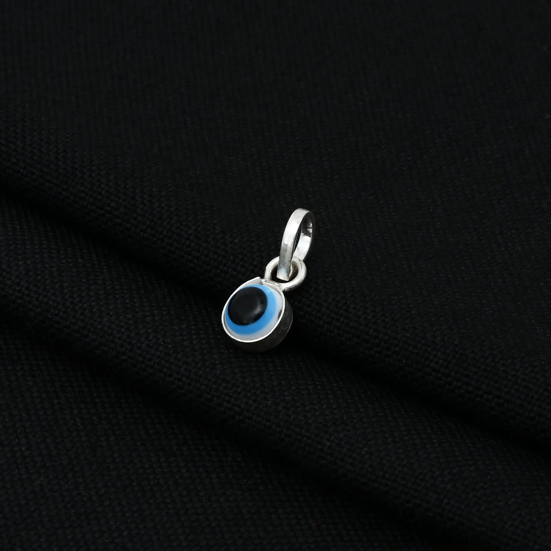 Silver Beautiful Evil Eyes Pendant